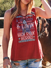 Load image into Gallery viewer, Casual Letter Printed Sleeveless T-Shirt