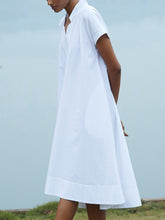 Load image into Gallery viewer, Simple Casual Loose V Neck Dress