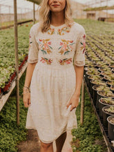 Load image into Gallery viewer, Casual Round Neck Printed Dress