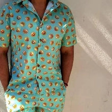 Load image into Gallery viewer, Men Floral Print Two-Piece Set