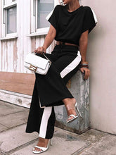 Load image into Gallery viewer, Fashion Casual Top Pants Color Matching Suit