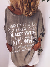 Load image into Gallery viewer, Letter Printed Casual Top