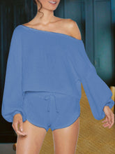 Load image into Gallery viewer, Fashion Strapless Long Sleeve Solid Color Two-piece Suit