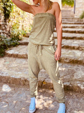 Load image into Gallery viewer, Casual Sleeveless Solid Color Tube Top Jumpsuit