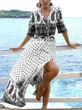 Load image into Gallery viewer, V-Neck Printed Bohemian Dress