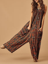 Load image into Gallery viewer, Bohemian Printed Loose Casual Jumpsuit