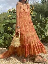 Load image into Gallery viewer, Fashion Casual V-neck Sleeveless Suspender Dress