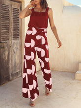 Load image into Gallery viewer, Simple Casual Loose Sling Top Polka Dot Pants Suit