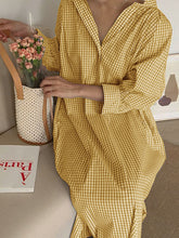 Load image into Gallery viewer, Fashion Striped Printed Casual Shirt Dress