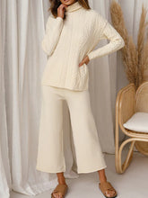 Load image into Gallery viewer, Casual Loose Solid Color High-neck Two-piece Suit