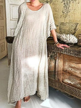 Load image into Gallery viewer, Fashion Casual Long Sleeve Round Neck Dress