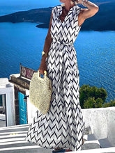 Load image into Gallery viewer, Casual Print Sleeveless Maxi Dress