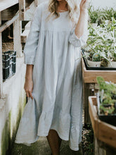 Load image into Gallery viewer, Fashion Casual Solid Color Midi Dress