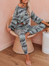 Load image into Gallery viewer, Casual Loose Camouflage Top Pants Set