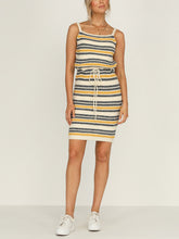 Load image into Gallery viewer, Striped Print Sleeveless Loose Dress
