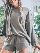 Load image into Gallery viewer, Loose Round Neck Top Loose Two-piece Suit