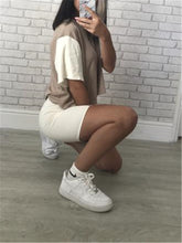 Load image into Gallery viewer, Round Neck Loose Color Matching Suit