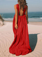 Load image into Gallery viewer, Sexy Backless Folds Sling Maxi Dress
