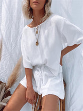 Load image into Gallery viewer, Simple Casual Loose Loungewear Knitted Suit