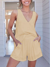 Load image into Gallery viewer, Daily Simple Casual Loose Short Sleeved Shirt Shorts Suit