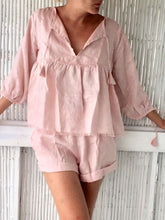 Load image into Gallery viewer, Casual Loose Solid Color Mid-sleeved Top and Shorts Two-piece Suit