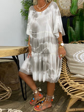 Load image into Gallery viewer, Bohemian Loose Casual Loose Tie-Dye Dress