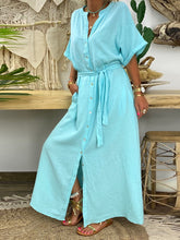 Load image into Gallery viewer, Casual Loose V-Neck Maxi Dress