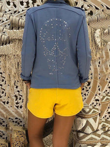 Elastic Waist Pocket Casual Shorts