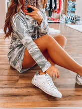 Load image into Gallery viewer, Simple Loose Casual Lounge Top Shorts Camouflage Set
