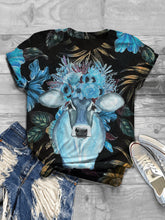 Load image into Gallery viewer, Casual Impression Animal Cow Print Fashion T-shirt
