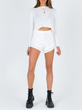 Load image into Gallery viewer, Back Straped Tops High Waist Shorts Casual Two-Piece Suit
