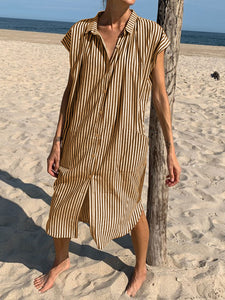 Holiday Shirt Casual Striped Dress