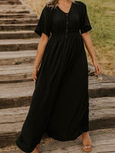 Load image into Gallery viewer, Solid Color Casual Button Dress
