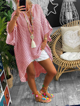 Load image into Gallery viewer, Retro Simple Casual Loose Striped Dress
