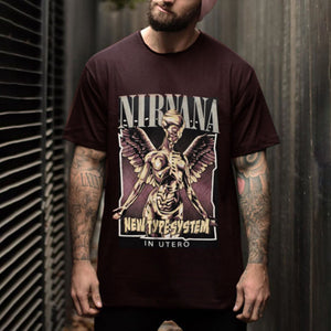 Men'S Fashion Round Neck Print Short Sleeve T-Shirt