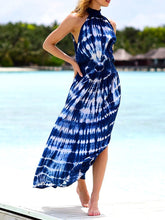 Load image into Gallery viewer, Halter Sleeveless Tie-dye Casual Maxi Dress
