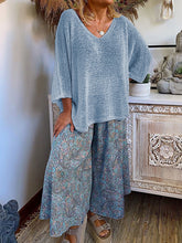 Load image into Gallery viewer, Casual Ethnic Style V-neck Suit
