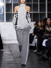 Load image into Gallery viewer, Solid Color Turtleneck Loose Off-shoulder Sweater
