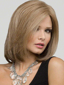 Blonde Hair Tail Curling Inward Shoulder Short Synthetic Wigs