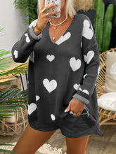 Load image into Gallery viewer, Knitted Printed V-Neck Loose Suit
