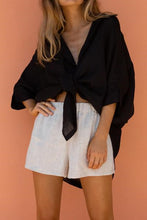 Load image into Gallery viewer, Solid Color V-neck Loose Shirt Suit

