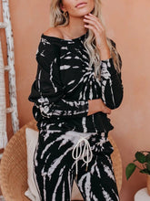 Load image into Gallery viewer, Casual Loose Fashion Comfortable Soft Long Sleeve Top Pants Tie-Dye Suit
