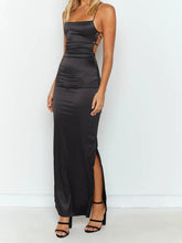Load image into Gallery viewer, Fashion Suspenders Evening Dress
