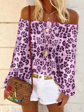 Load image into Gallery viewer, Boho Leopard Print Flower Sleeveless T-shirt
