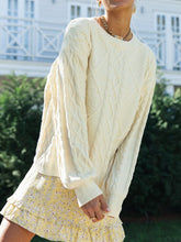 Load image into Gallery viewer, Casual Loose Solid Color Round Neck Sweater
