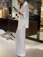 Load image into Gallery viewer, Casual Loose Solid Color Lapel Two-piece Suit
