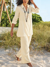 Load image into Gallery viewer, Casual Simple Loose Top Pants Set
