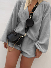 Load image into Gallery viewer, Solid Color Warm Plush Leisure Suit
