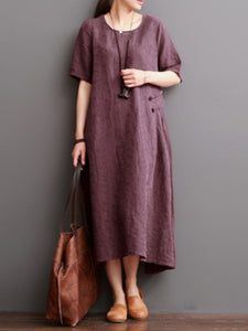 Casual Solid Color Fashion Loose Dress