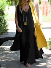 Load image into Gallery viewer, Casual Loose V-Neck Dress Coat Two-Piece Suit
